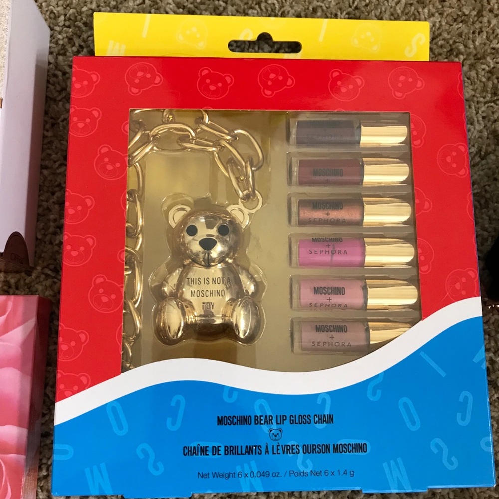 Moschino Bear Lip Gloss Set! NIB!